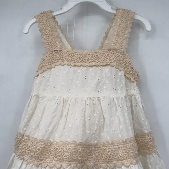 Jason Wu Girls Cream Eyelet Lace Tiered Dress + Matching Mini Tote – 4T NWT - Picture 5 of 8